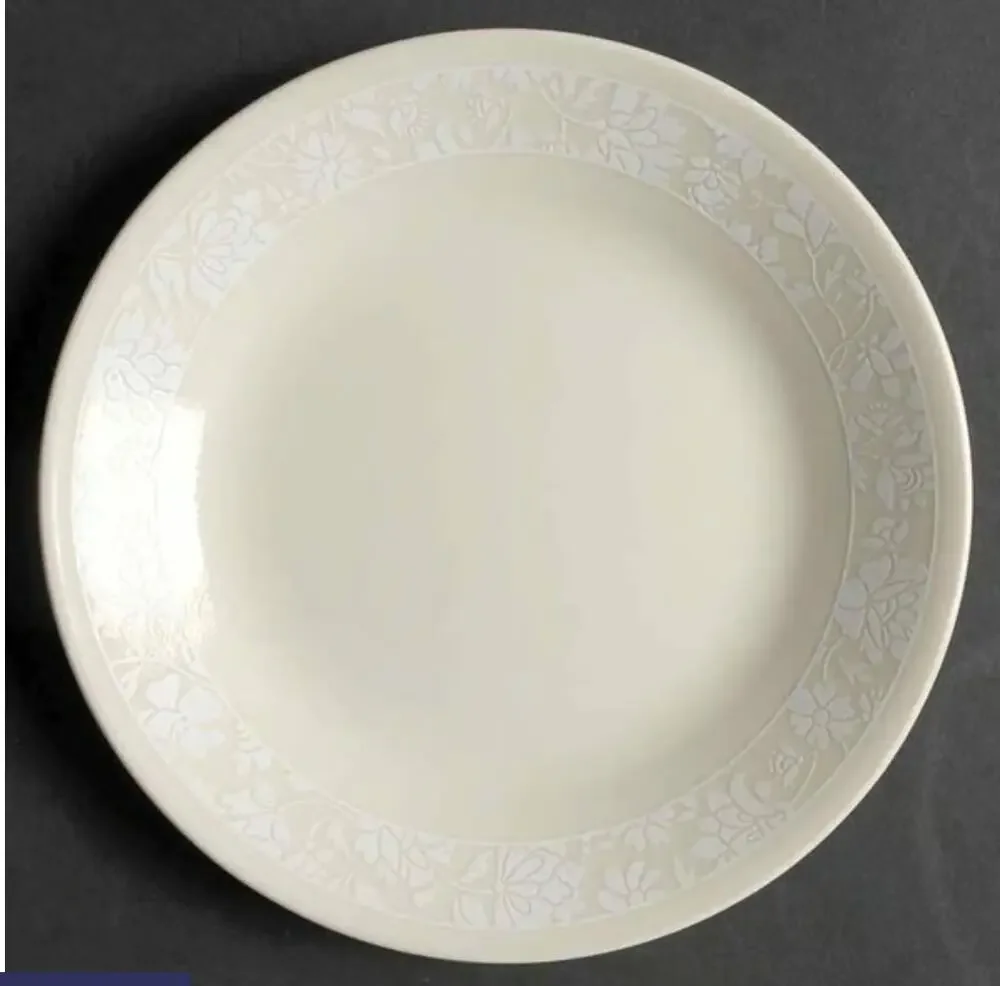 set/2 Corelle Whisper Pattern Bread and Butter Plates by Corning